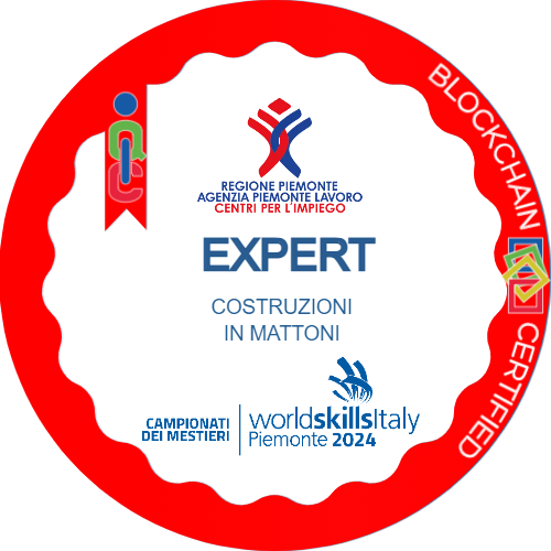 Expert Costruzioni in mattoni ai Campionati dei Mestieri WorldSkills Piemonte 2024.